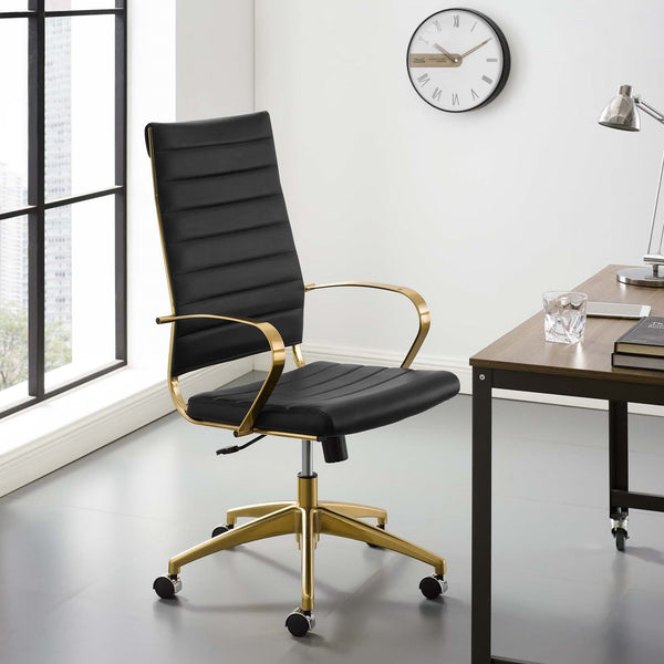 VERYKE Office Chair, Office Chair Gold, Executive Office Chair