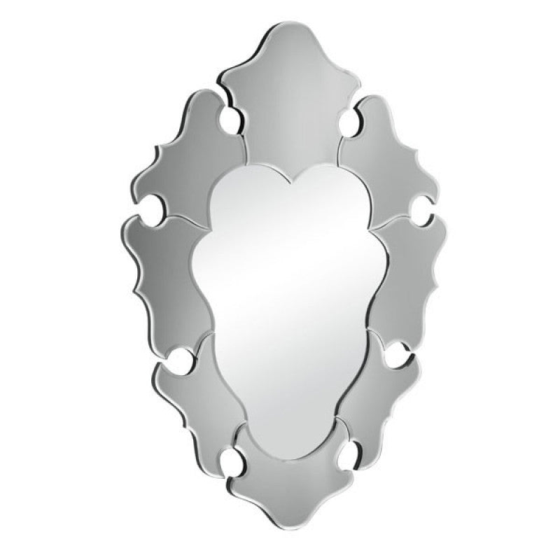 Brahma Silver Wall Mirror | DeskRiser.com