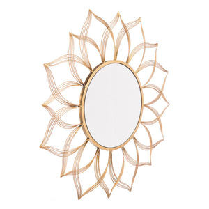 Golden Flower Mirror