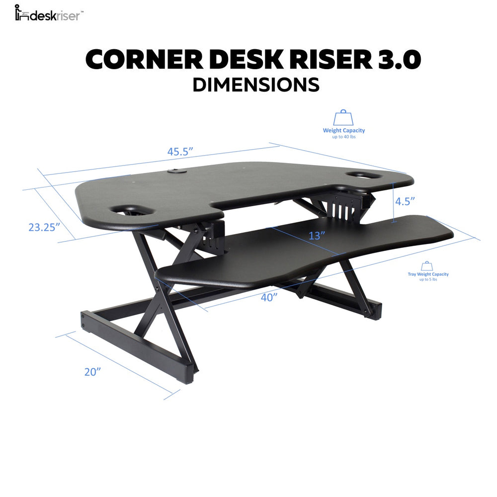 Corner Standing Desk | DeskRiser