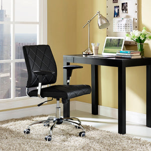 Sleek vinyl office chair