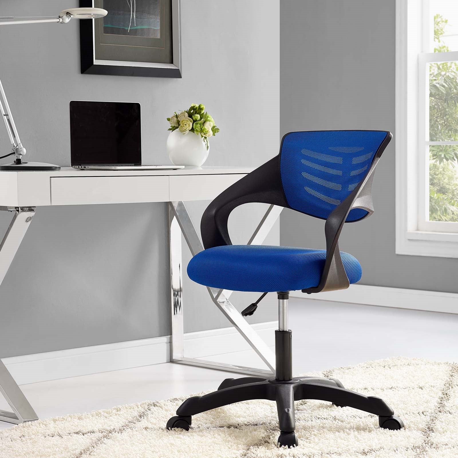 Contoured Mesh Chair | Low Back Office Chair | DeskRiser