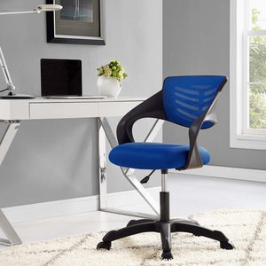 Contoured Mess Office Chair - Blue - Office Picture